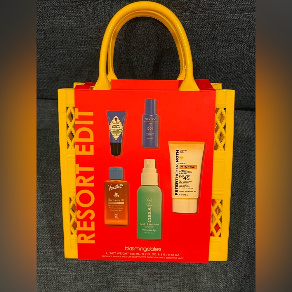 Bloomingdale's Yellow Resort Edit Tote